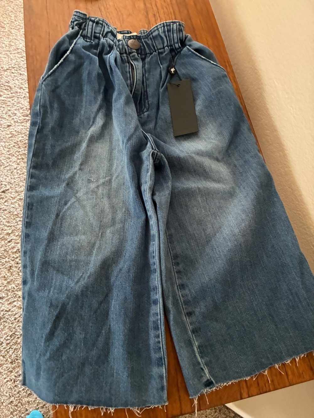 One Teaspoon girls jeans with raw hem